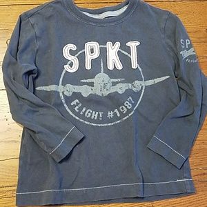 Sprockets airplane long sleeve shirt